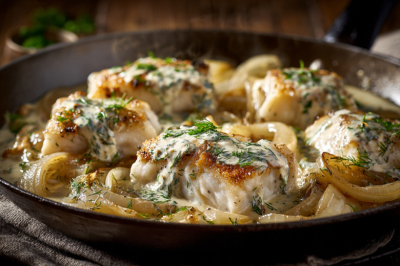 Бюджетный ужин за 15 минут: минтай с луком, сочный хит из простых продуктов