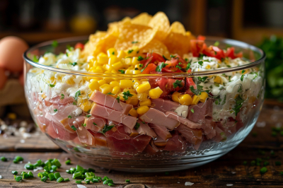 Гости в шоке, а вы &mdash; нет: салат с чипсами, который исчезает со стола за минуты