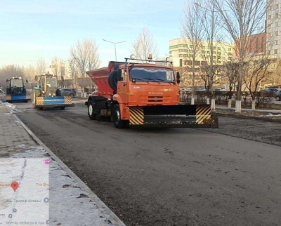 Почти 3 тыс. дорожных рабочих вышли на уборку снега в Астане