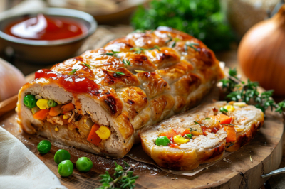 Куриная колбаса из упаковки фарша и замороженных овощей: хороша к пюре и на бутерброды