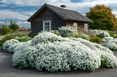 Цветет снежным облаком, не требуя ухода и подкормок: вечнозеленый многолетник
