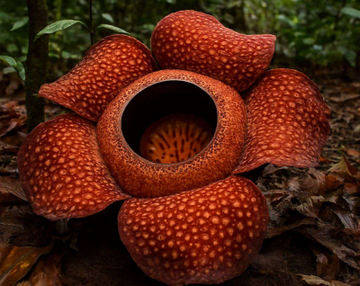 Редкий цветок зацвел в Индонезии